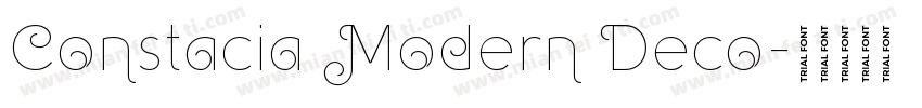 Constacia Modern Deco字体转换